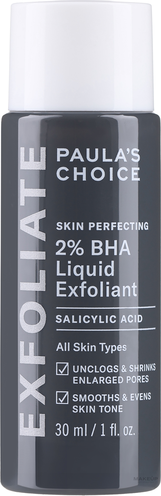 Salicylsäure-Toner 2% - Paula's Choice Skin Perfecting 2% BHA Liquid Exfoliant Travel Size  — Bild 30 ml