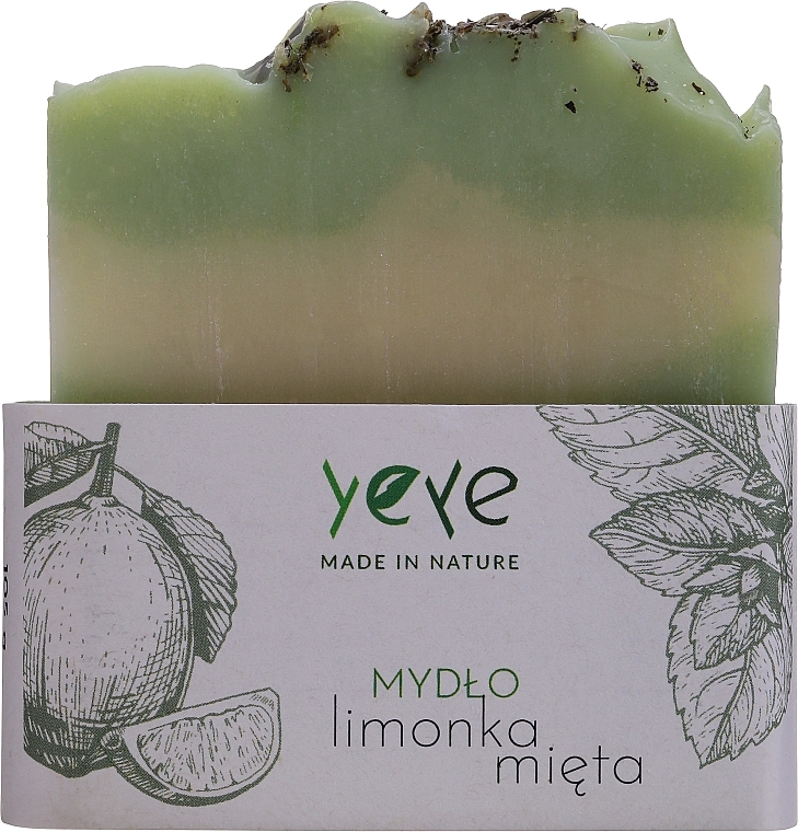 100% Naturseife "Minze und Limette" - Yeye Natural Lime and Mint Soap — Bild N1