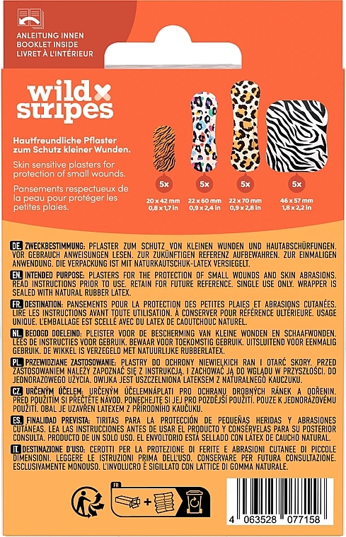 Wild Stripes Plasters Classic Sensitive Animal  - Pflasterset 20 St.  — Bild N2