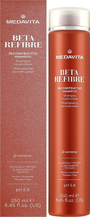 Reparierendes Shampoo für geschädigtes Haar - Medavita Beta Refibre Recontructive Shampoo — Bild N2