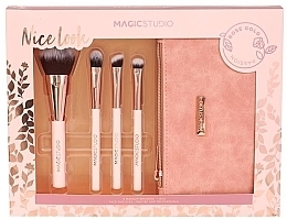Düfte, Parfümerie und Kosmetik Make-up-Pinselset im Etui 5 St. - Magic Studio Rose Gold Make-Up Brush Set