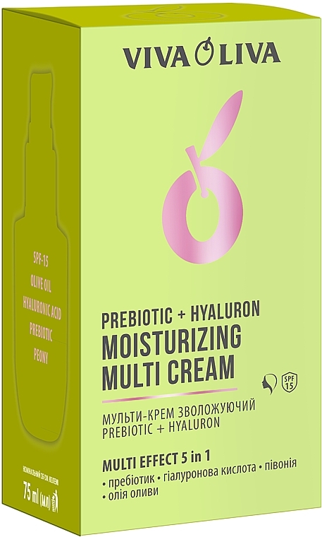Feuchtigkeitsspendende Gesichtscreme - Viva Oliva Prebiotic + Hyaluron Moisturizing Multi Cream SPF 15 — Bild N3