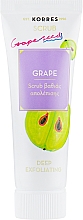 Düfte, Parfümerie und Kosmetik Tief reinigendes Gesichtspeeling mit Traubenöl und Aloe Vera - Korres Grape Scrub
