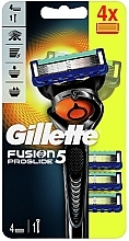 Düfte, Parfümerie und Kosmetik Männerrasierer mit 4 Ersatzklingen - Gillette Fusion5 ProGlide