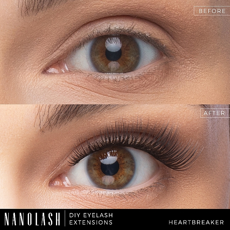 Künstliche Wimpern - Nanolash Diy Eyelash Extensions Heartbreaker — Bild N8