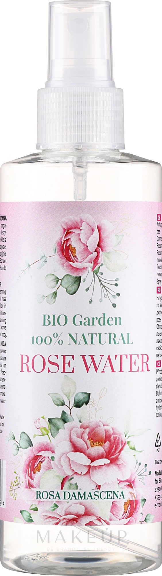 Natürliches Rosenwasser - Bio Garden 100% Natural Rose Water  — Bild 200 ml