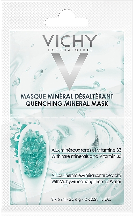 Feuchtigkeitsspendende Gesichtsmaske mit Mineralien und Vitamin B3 - Vichy Quenching Mineral Face Mask Review