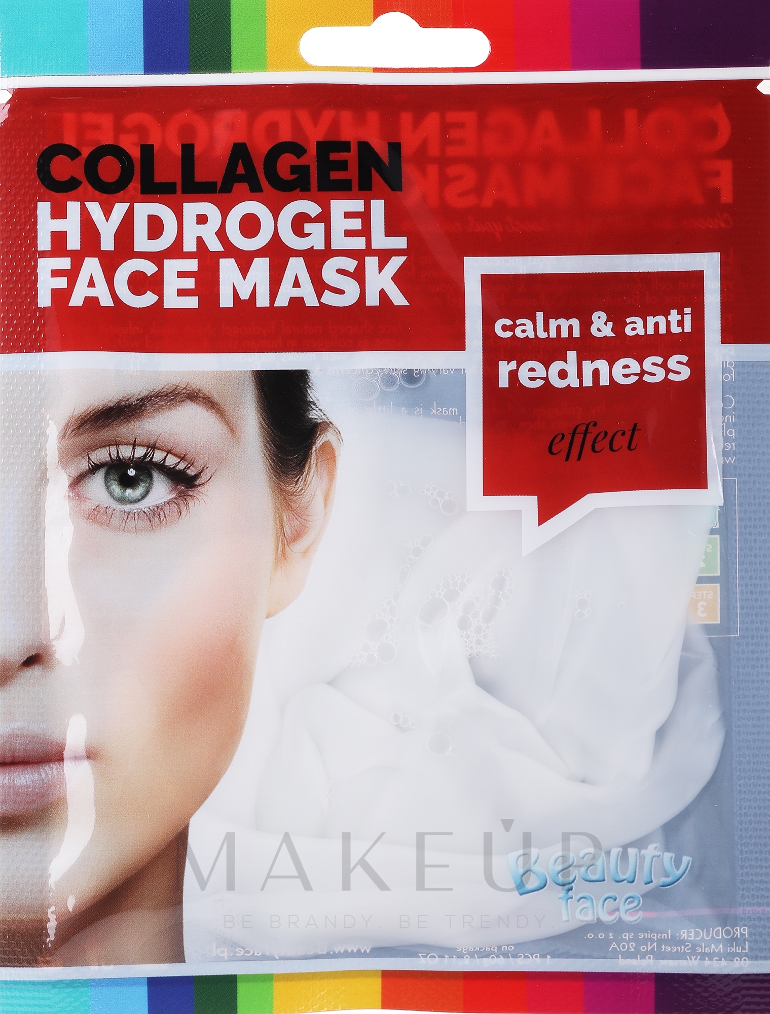 Gesichtsmaske mit Kollagen zur Stärkung der Kapillaren - Beauty Face Collagen Capillaries Strengthening Home Spa Treatment Mask — Bild 60 g