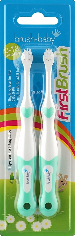 Set Kinderzahnbürste 2 St. grün - Brush-Baby — Bild N1