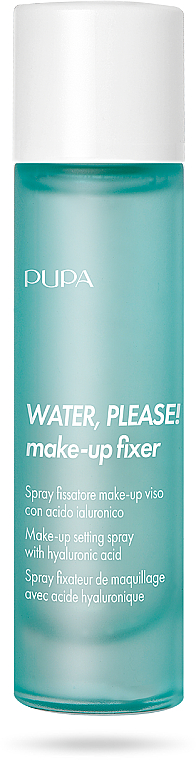 Make-up-Fixierspray mit Hyaluronsäure - Pupa Water, Please! Make-Up Fixer — Bild N1