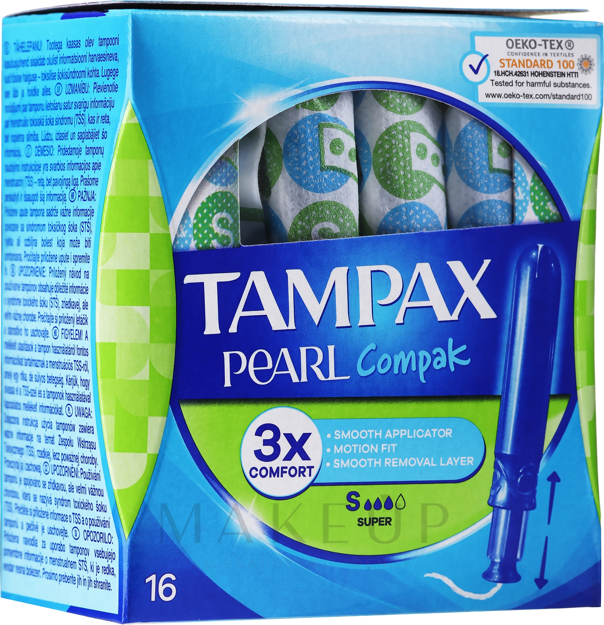 Tampons mit Applikator 16 St. - Tampax Compak Pearl Super — Bild 16 St.