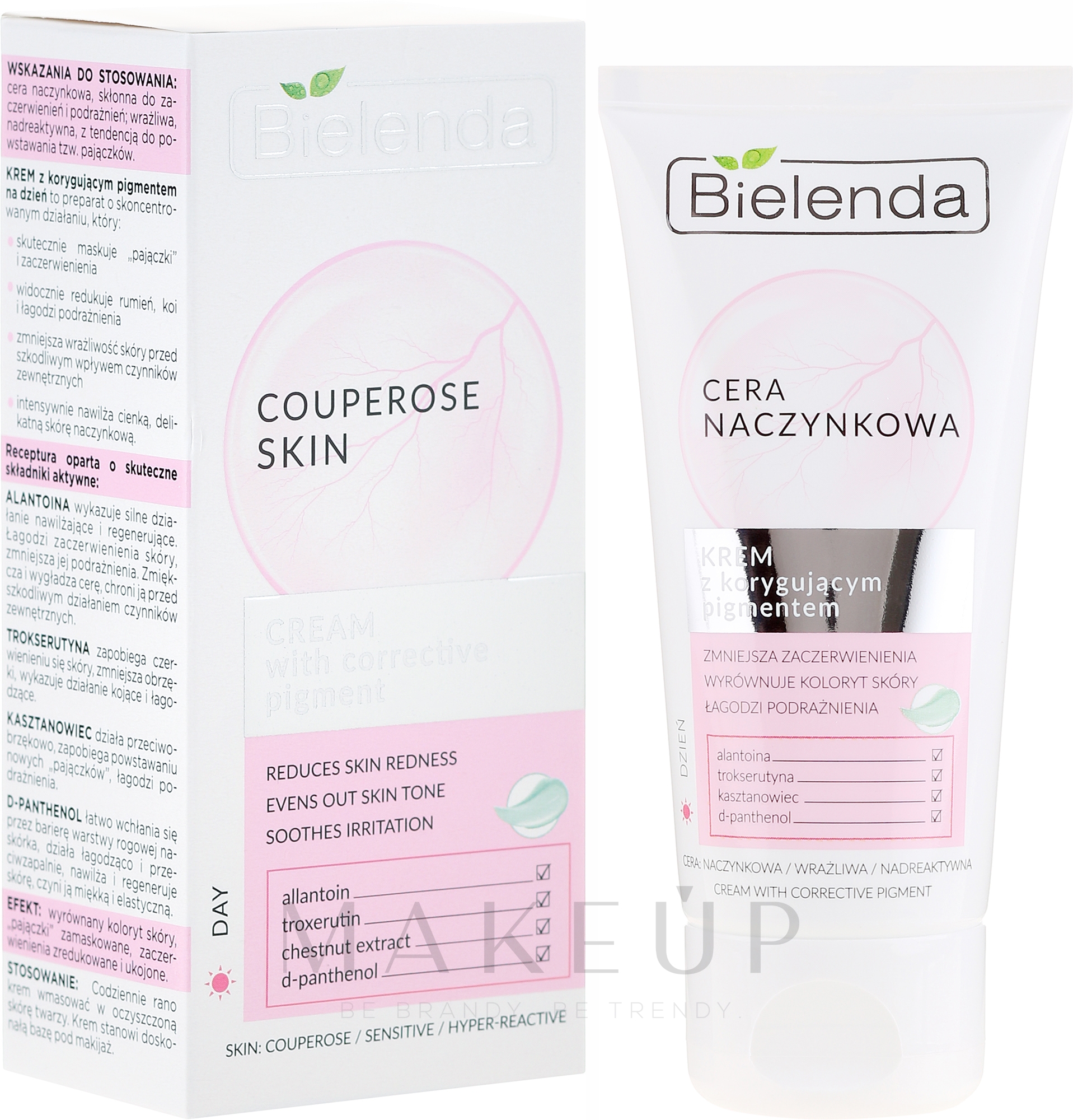 Anti-Couperose Gesichtscreme mit Allantoin - Bielenda Capillary Skin — Bild 50 ml