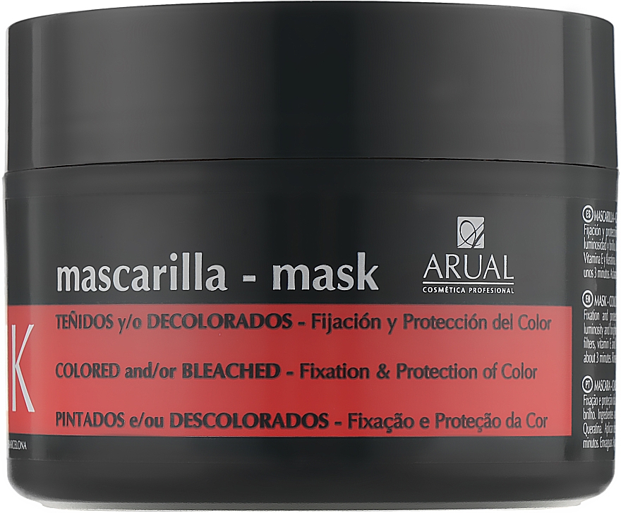 Pflegende und regenerierende Maske für gefärbtes und blondiertes Haar - Arual Unik Color Care Mask — Bild N1