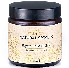 Pflegende Körperbutter Saftige Kirsche mit Vanille - Natural Secrets Body Oil — Bild N1