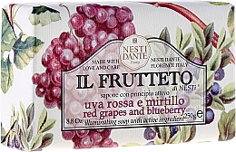 Naturseife Red Grapes & Blueberry - Nesti Dante Nourishing & Illuminating Soap Il Frutteto Collection — Bild N1