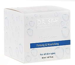 Düfte, Parfümerie und Kosmetik Straffende und pflegende Nachtcreme - Dr. Sea Firming & Nourishing Night Cream