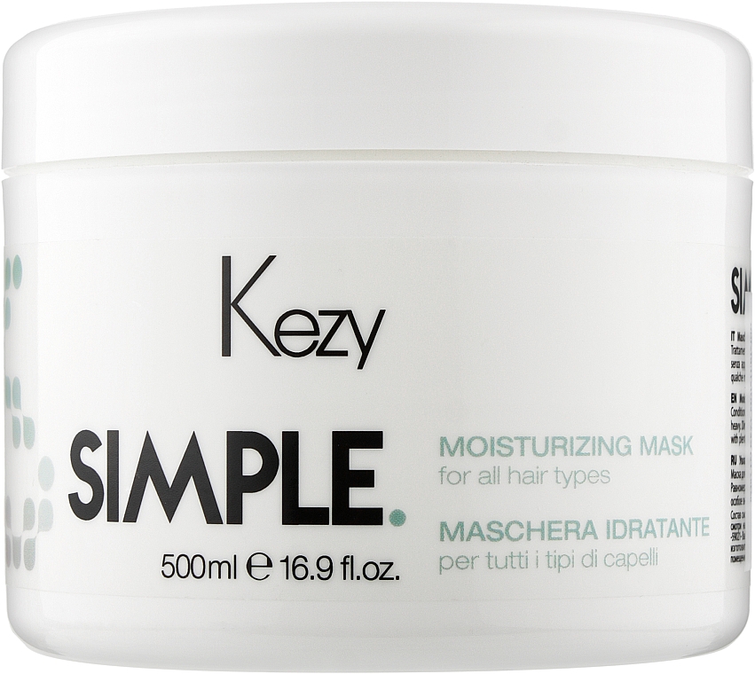 Feuchtigkeitsspendende Haarmaske - Kezy Simple Moisturizing Mask — Bild N1