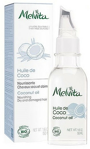Bio Kokosnussöl für das Haar - Melvita Coconut Oil — Bild N4