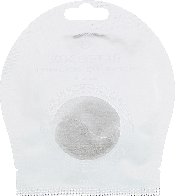 Hydrogel Augenpatches mit Platinkomponenten - Kocostar Princess Eye Patch Silver — Bild N1
