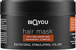 Düfte, Parfümerie und Kosmetik Haarmaske mit rotem Zwiebelextrakt - Bio2You Natural Hair Mask
