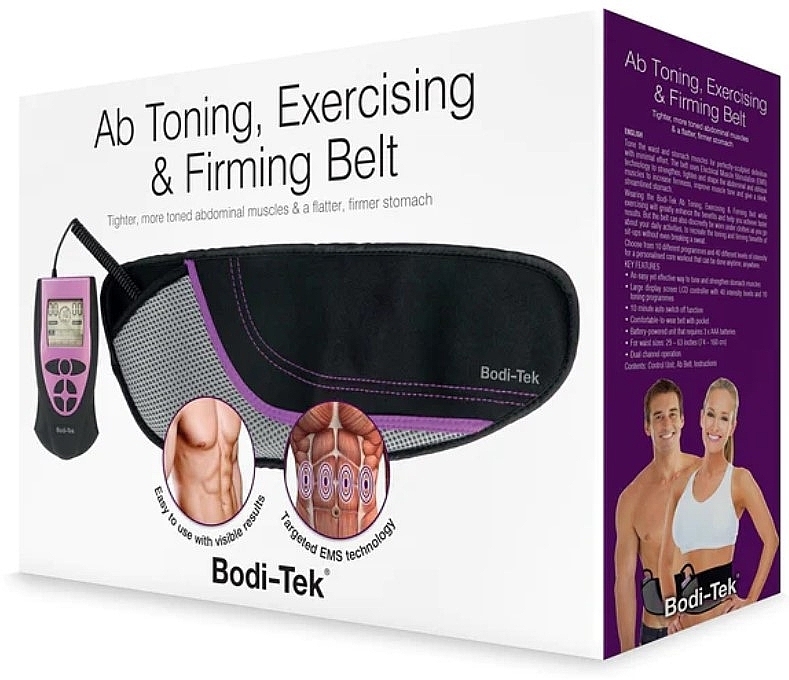 Fitnessgürtel für die Bauchmuskulatur violett - Bodi-Tek AB Toning Exercising and Firming Purple — Bild N3