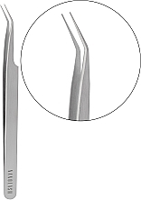 Pinzette für falsche Wimpern gebogen - Nanolash Eyelash Tweezers Curved — Bild N1