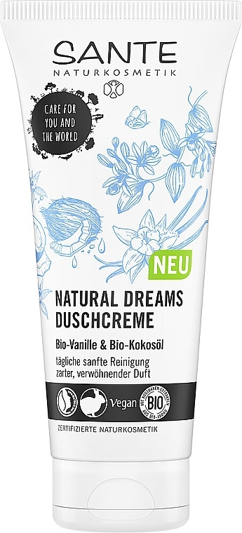 Duschcreme Vanille und Kokos - Sante Natural Dreams Organic Vanilla & Coconut Shower Cream — Bild N1
