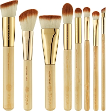Düfte, Parfümerie und Kosmetik Make-up Pinselset in Kosmetiktasche 8 St. - Zoeva Bamboo Luxury Brush Set (8 brushes + clutch)