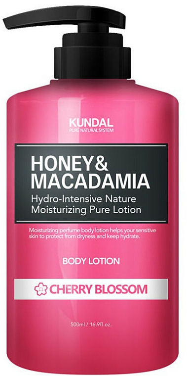 Erfrischende und feuchtigkeitsspendende Körperlotion mit Kirschblüten - Kundal Honey & Macadamia Body Lotion Cherry Blossom — Bild N1