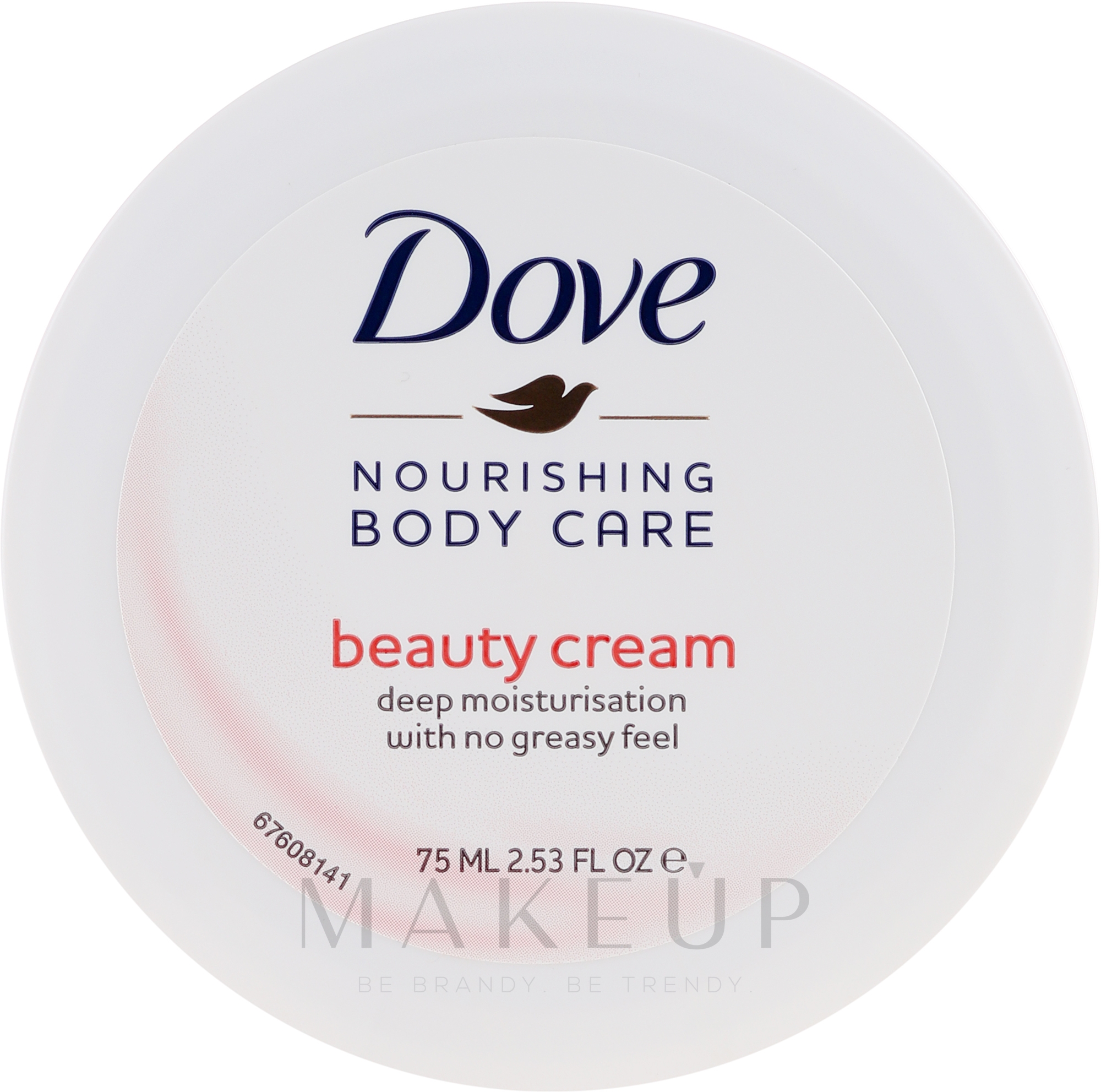 Feuchtigkeitsspendende und pflegende Körpercreme - Dove Beauty Cream — Bild 75 ml