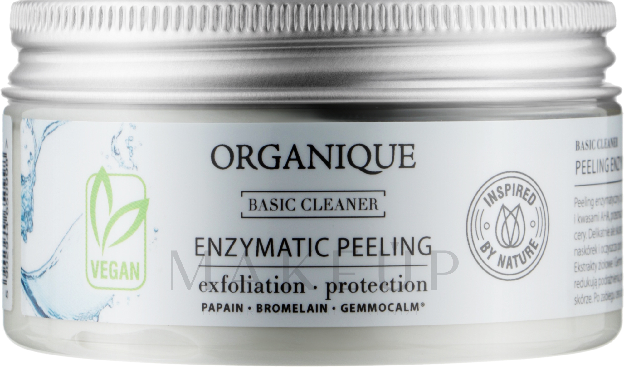 Enzympeeling mit Kräutern für alle Hauttypen - Organique Basic Cleaner Enzymatic Peeling — Bild 100 ml