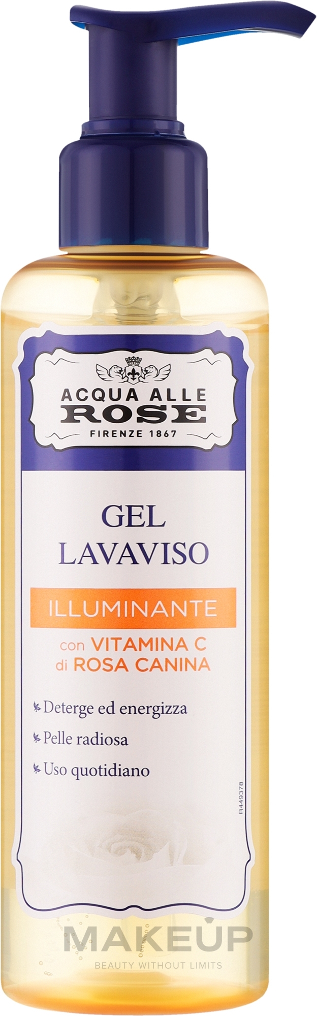 Aufhellendes Waschgel mit Vitamin C - Roberts Acqua alle Rose Gel Lavaviso Illuminante con Vitamina C — Bild 200 ml
