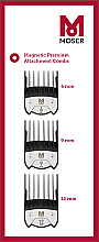 Düfte, Parfümerie und Kosmetik Kammset für Haarschneidemaschinen Magnetic Premium (6/9/12 MM) 1801-7020 - Moser