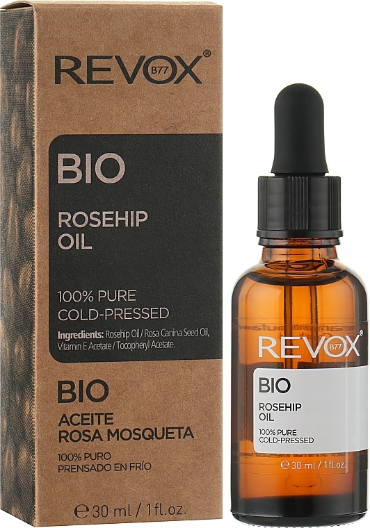 Bio kaltgepresstes Wildrosenöl - Revox Bio Rosehip Oil 100% Pure — Foto N2