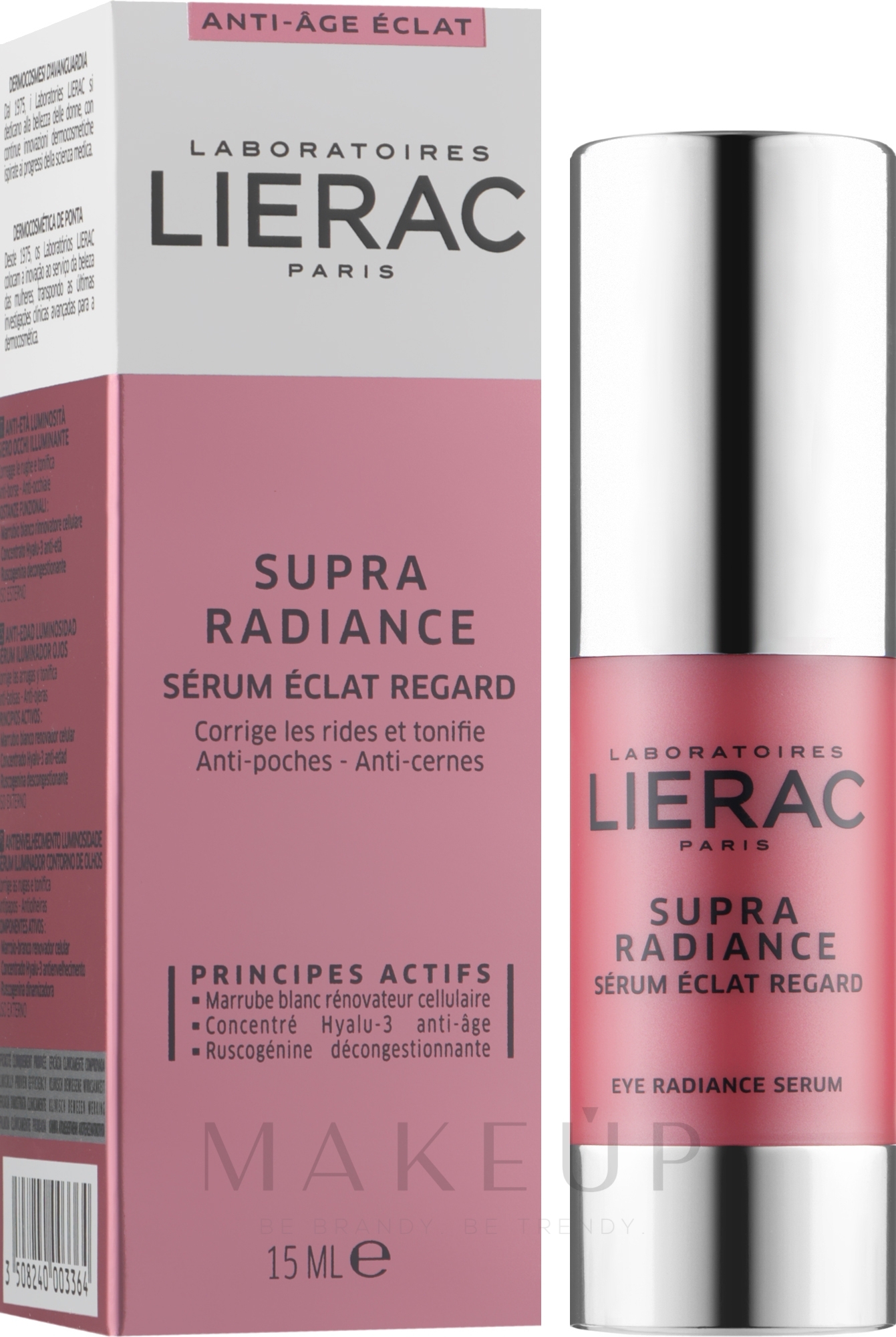 Serum für die Augenpartie - Lierac Supra Radiance Eye Radiance Serum — Bild 15 ml