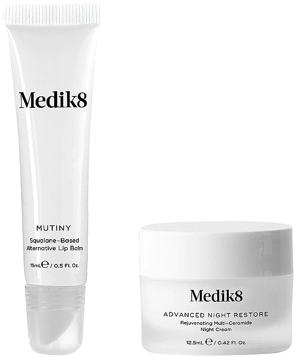 Gesichtspflegeset - Medik8 Overnight Restore Duo (Gesichtscreme 12.5ml + Lippenbalsam 15ml) — Bild N3