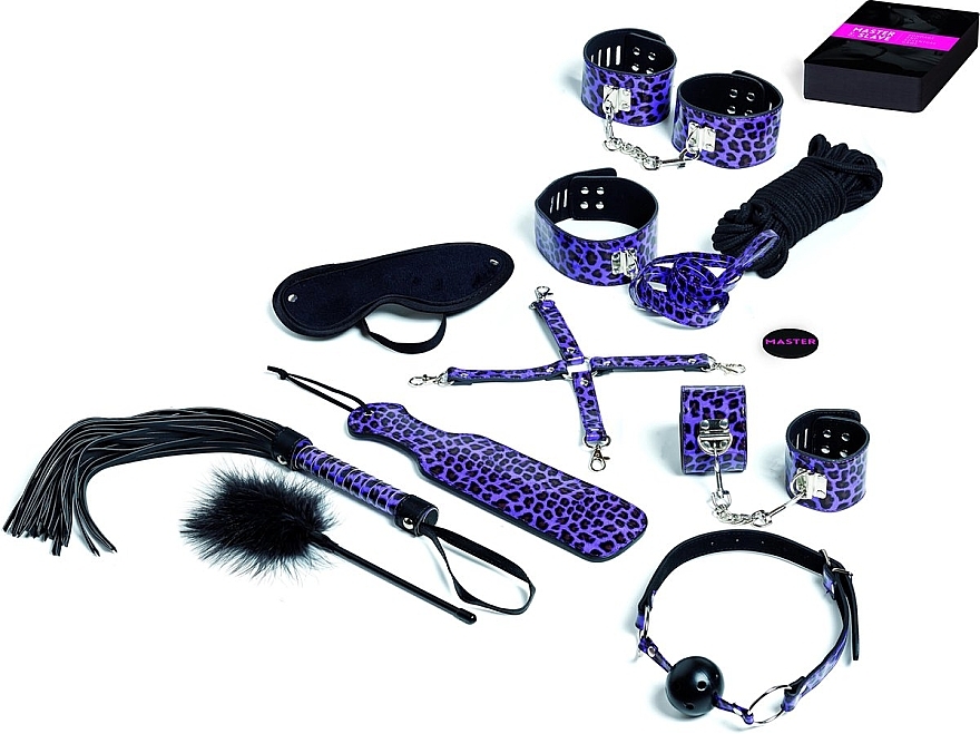 Intimset violett - Tease & Please Master & Slave Bondage Game Purple — Bild N2