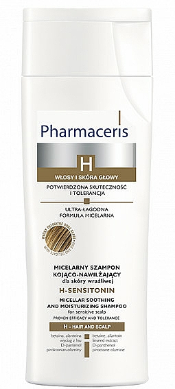 Beruhigendes Shampoo für empfindliche Kopfhaut - Pharmaceris H-Sensitonin Micellar Soothing and Moisturizing Shampoo — Bild N1