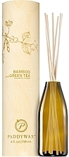 Düfte, Parfümerie und Kosmetik Raumerfrischer Bambus und grüner Tee - Paddywax Eco Green Diffuser Bamboo & Green Tea