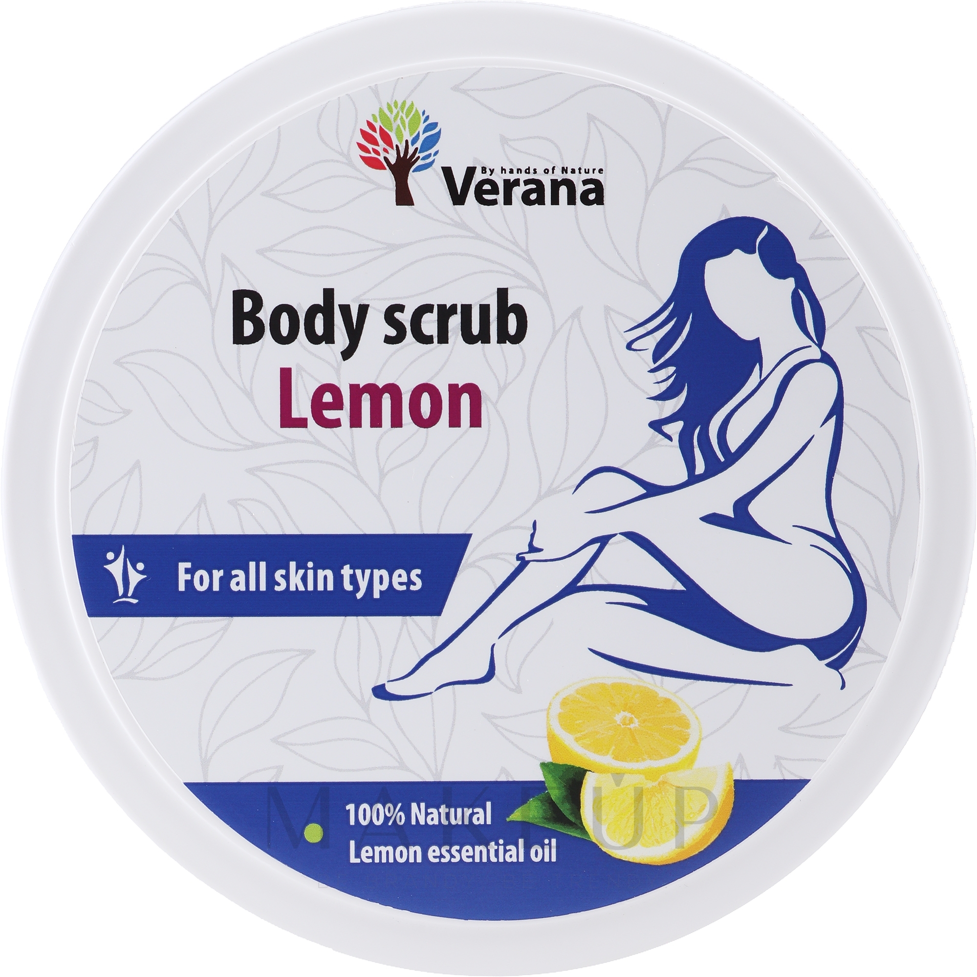 Körperpeeling Zitrone - Verana Body Scrub Lemon — Bild 800 g