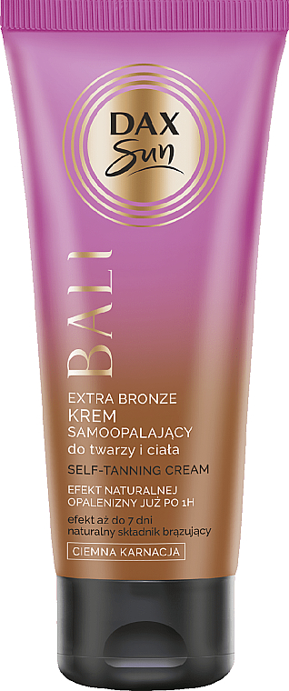 Selbstbräuner für Gesicht und Körper Bali - Dax Sun Bali Extra Bronze Self-Tanning Cream — Bild N1