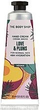 Düfte, Parfümerie und Kosmetik Handcreme - The Body Shop Love & Plums Hand Cream