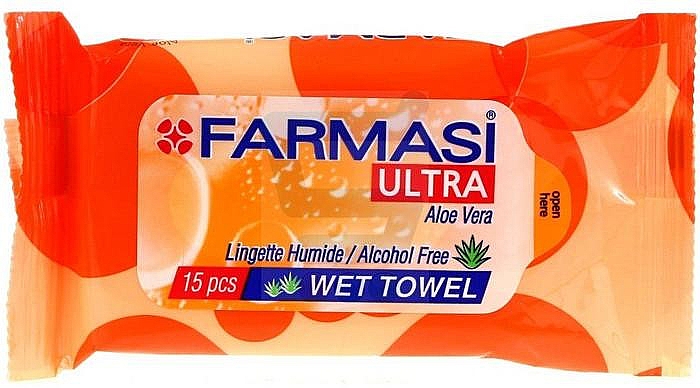 Feuchttücher mit Aloe Vera - Farmasi Ultra Orange — Bild N1