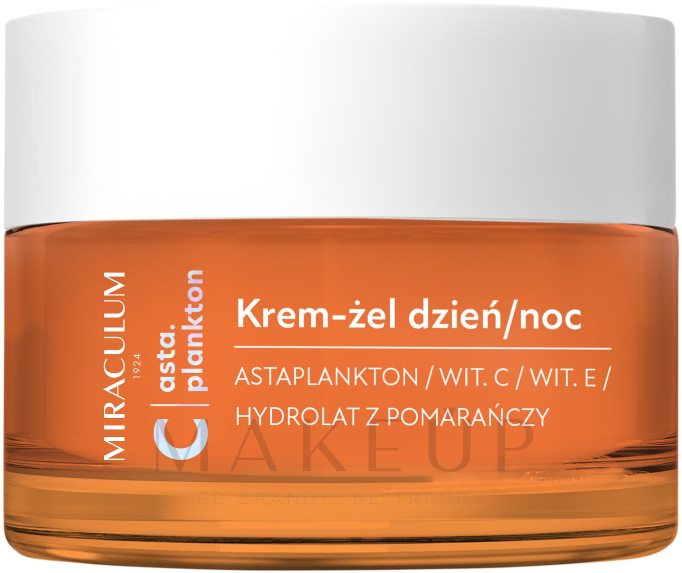 Aufhellendes und feuchtigkeitsspendendes Gesichtscreme-Gel mit Orangenhydrolat und Vitamin C und E - Miraculum Asta.Plankton C Cream-Gel — Bild 50 ml