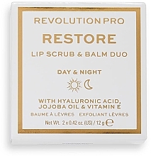 Lippenset - Revolution PRO Restore Lip Set Coconut (Lippenpeeling 12g + Lippenbalsam 12g)  — Bild N2