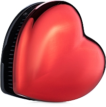 Massagebürste für nasses Haar in Herzform rot - Titania — Bild N1