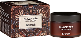 Düfte, Parfümerie und Kosmetik Beruhigende und kühlende Gesichtsmaske mit schwarzem Tee - Heimish Black Tea Mask Pack