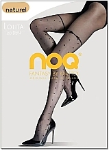 Damenstrumpfhose mit Tupfen Lolita 20 Den naturel - Knittex — Bild N1