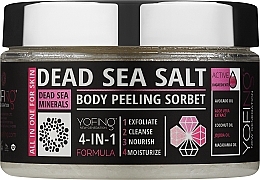Düfte, Parfümerie und Kosmetik Pflegendes und feuchtigkeitsspendendes Körperpeeling mit Pflanzenölen und Salz aus dem Toten Meer - Yofing Dead Sea Salt Body Peeling Sorbet