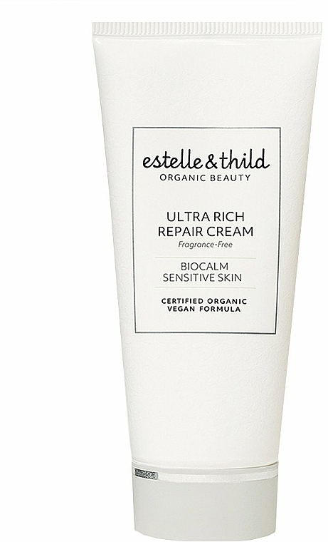 Ultra reichhaltige und regenerierende Gesichtscreme mit Ceramiden und Bio Sheabutter - Estelle & Thild BioCalm Ultra Rich Repair Cream — Bild N1